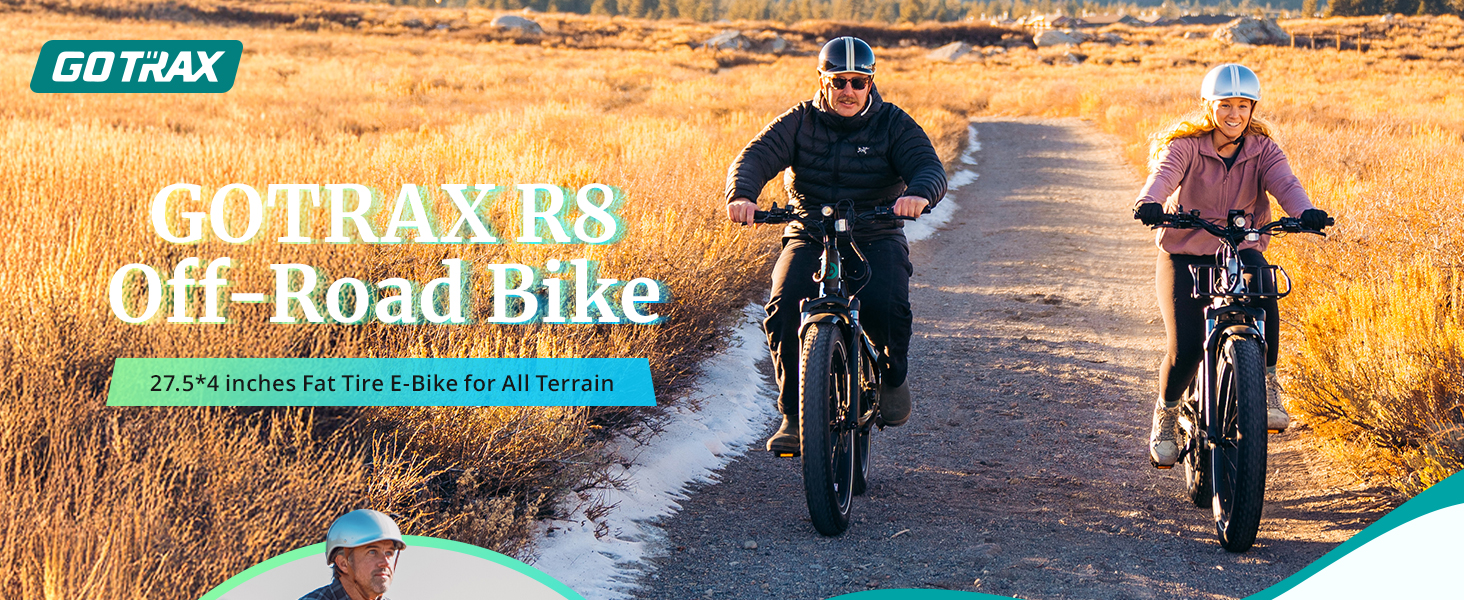 Gotrax R8 electric bike with 27.5*4 inches fat tire