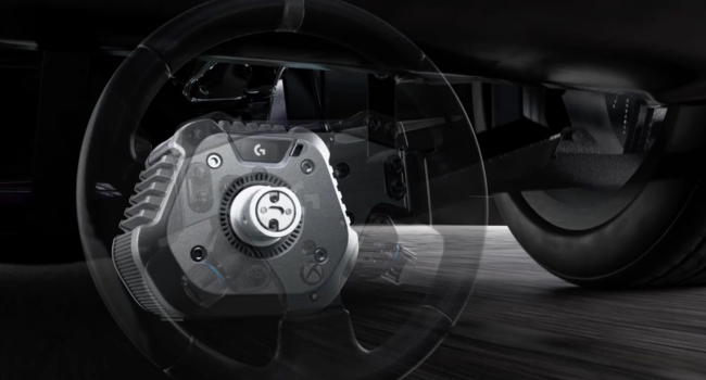 RS50 System, 3-Piece Sim Racing Steering Wheel Setup for PlayStation