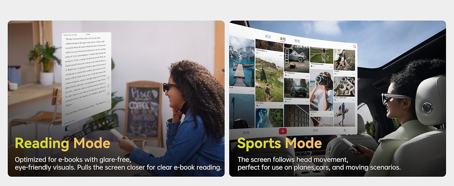 reading mode and sports mode