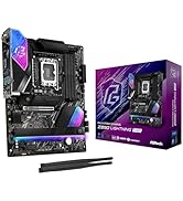 ASRock Intel Core Ultra Z890 Lightning WiFi 7 Phantom Gaming 9066 MHz DDR5 256 GB ATX Motherboard...