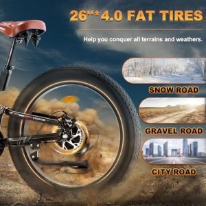 FREESKY Warrior Pro 4000W Dual Motor Electric Bike for Adults, 48V 30AH Samsung Cells Battery 120Miles Range, 40+MPH AWD 26" Fat Tire Full Suspension Electric Mountain Bike, UL2849 Certified by TÜV - Image 7