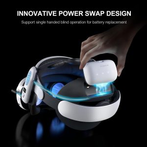 BOBOVR S3 Pro Battery Strap Accessories,Head Air Cooling System and 10000mah Hot-swappable Battery Pack,Compatible with Meta Quest 3/Quest 3S - Image 3