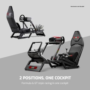 Next Level Racing F-GT Racing Simulator Cockpit. Formula and GT racing simulator cockpit compatible with Thrustmaster, Fanatec, Moza Racing on PC, Xbox and PS - Image 2