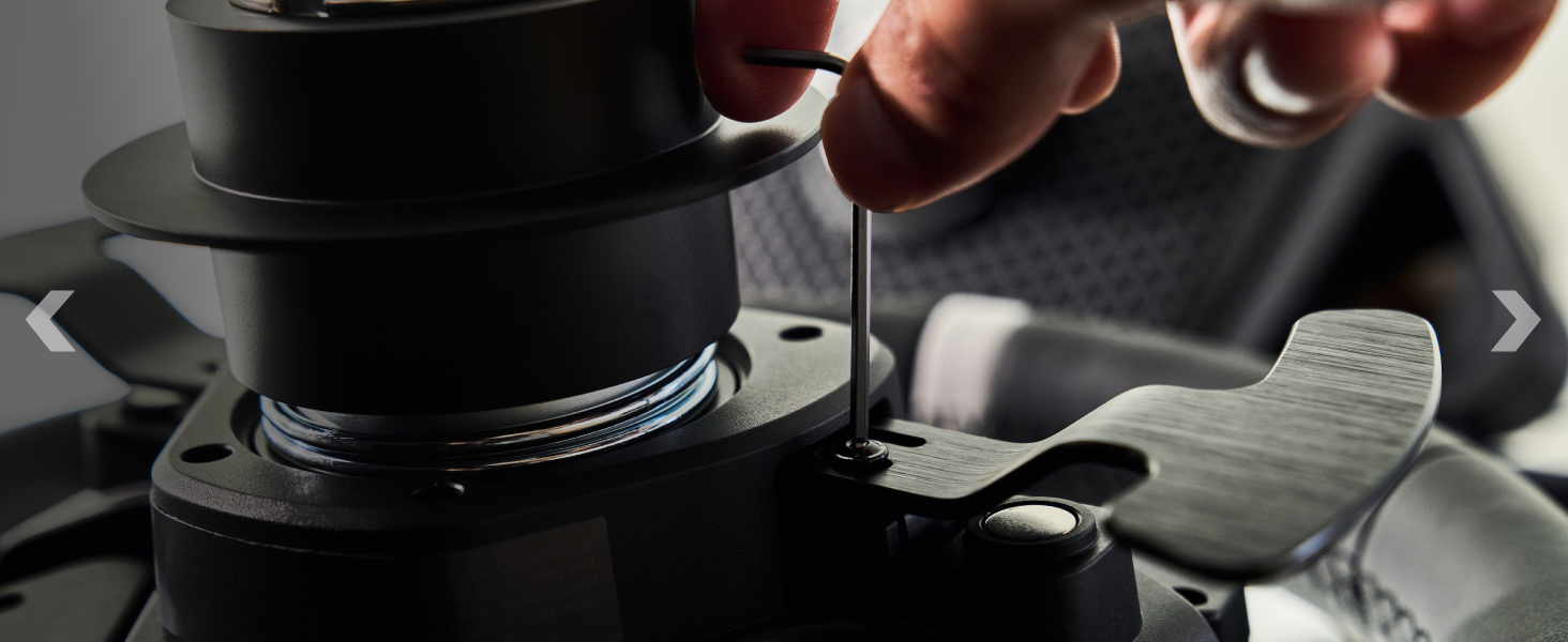 RS50 System, 3-Piece Sim Racing Steering Wheel Setup for PlayStation