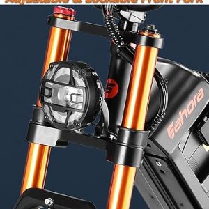 eAhora 2025 Juliet Pro 2 43-31Mph Electric Bike for Adults 5400W Dual Motor Ebike 60V/70Ah 48V/60Ah 200+Miles Long Range Electric Bicycle 20" Fat Tires Full Suspension Electric Mountain Bike - Image 8