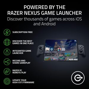 Razer Kishi V3 Pro XL Gaming Controller for iPad & Android Tablets up to 13": Full Sized TMR Thumbsticks - Dual Back Buttons - Wired & Remote Play for PC - HD Haptics - 6 Free Months of Apple Arcade - Image 7