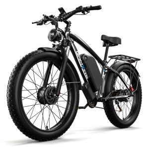 E-Bike for Adults, 4000W Peak 5000W Dual Motor Electric Bike, 52V 32AH Battery 45MPH Up to 90 Miles EBike, 7-Speed Front Suspension 24" Fat Tire Electric Mountain Bike, UL2849 Certified - Image 3