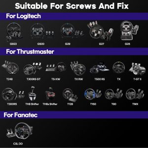 DIWANGUS Racing Simulator Cockpit Racing Wheel Stand with Seat Gaming Chair Sim Racing Cockpit for G29 G920 G923 G27 G25 T248X T248 T300RS T150 458 TX Xbox PS4 PS5 PC Accessories - Image 7