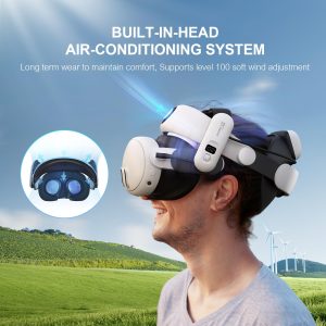 BOBOVR S3 Pro Battery Strap Accessories,Head Air Cooling System and 10000mah Hot-swappable Battery Pack,Compatible with Meta Quest 3/Quest 3S - Image 4