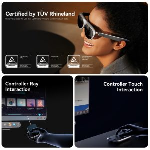Rokid AR Spatial Video Glasses with 3-Screen Display, Max2 Black AR Glasses & Station2 Spatial Computer with 360" Micro-OLED, 120Hz OLED, 600 Nits, Multi-Tasking for Gaming - Image 4