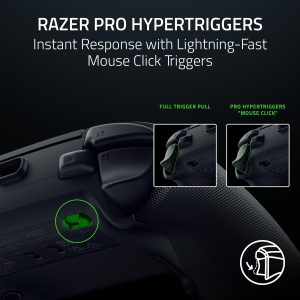 Razer Raiju V3 Pro Wireless Controller: Officially licensed for PlayStation, PS5, PC - Lag-free Esports Grade Performance - 6 Remappable Buttons - Customizable TMR Thumbsticks - Fast Triggers - Black - Image 5
