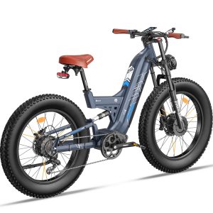 FREESKY Warrior Pro 4000W Dual Motor Electric Bike for Adults, 48V 30AH Samsung Cells Battery 120Miles Range, 40+MPH AWD 26" Fat Tire Full Suspension Electric Mountain Bike, UL2849 Certified by TÜV - Image 8