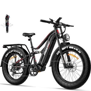 FREESKY 2500W BAFANG Motor Electric Bike for Adults, 48V 30Ah Samsung Cells Battery Ebike 120 Miles, 38+MPH, 26" Fat Tire Dirt All-Terrain Mountain E Bike, Full Suspension, UL 2849 Certified by TÜV - Image 12