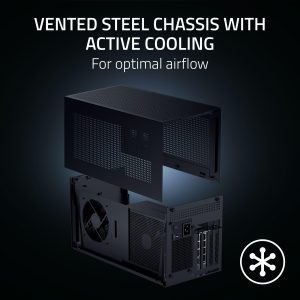 Razer Core X V2 External Graphics Enclosure (eGPU): Compatible with Windows 11 Thunderbolt 4/5 and USB 4 Laptops & Devices - 4 Slot Wide NVIDIA/AMD Graphics Cards PCIe 4.0 Support - 140W PD via USB C - Image 7