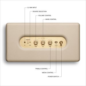 Marshall Stanmore III Bluetooth Home Speaker - Loud Stereo Sound with Bass and Treble Controls | Plug-in Powered | Record Player Compatible | RCA and 3.5 mm Aux Inputs - Black - Image 6