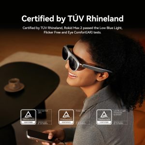 Rokid AR Spatial Video Glasses with 3-Screen Display, Max2 Black AR Glasses & Station2 Spatial Computer with 360" Micro-OLED, 120Hz OLED, 600 Nits, Multi-Tasking for Gaming - Image 14