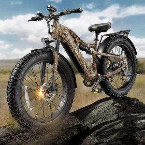 PUCKIPUPPY Electric Bike for Adults 1350W Peak, 28 MPH, 48V 20AH Battery Ebike, 26"x4" Fat Tire Full Suspension Electric Mountain Bike, 80 Miles Range, 8 Speed, Torque Sensor (Labrador Pro) - Image 3