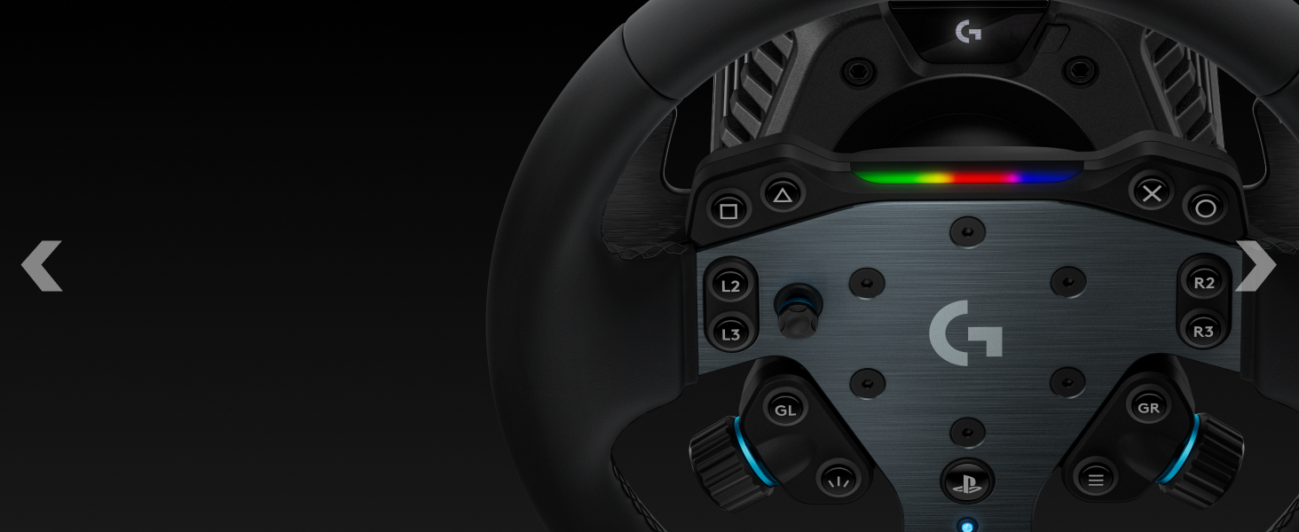 RS50 System, 3-Piece Sim Racing Steering Wheel Setup for PlayStation