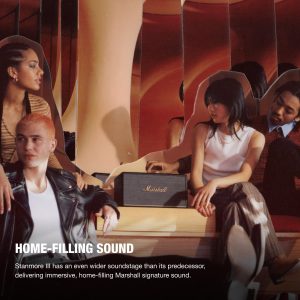 Marshall Stanmore III Bluetooth Home Speaker - Loud Stereo Sound with Bass and Treble Controls | Plug-in Powered | Record Player Compatible | RCA and 3.5 mm Aux Inputs - Black - Image 12