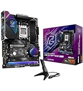 ASRock Phantom Gaming X870 Riptide WiFi 7 AMD Ryzen Socket AM5 ATX Motherboard DDR5 DIMMs 8000 MH...