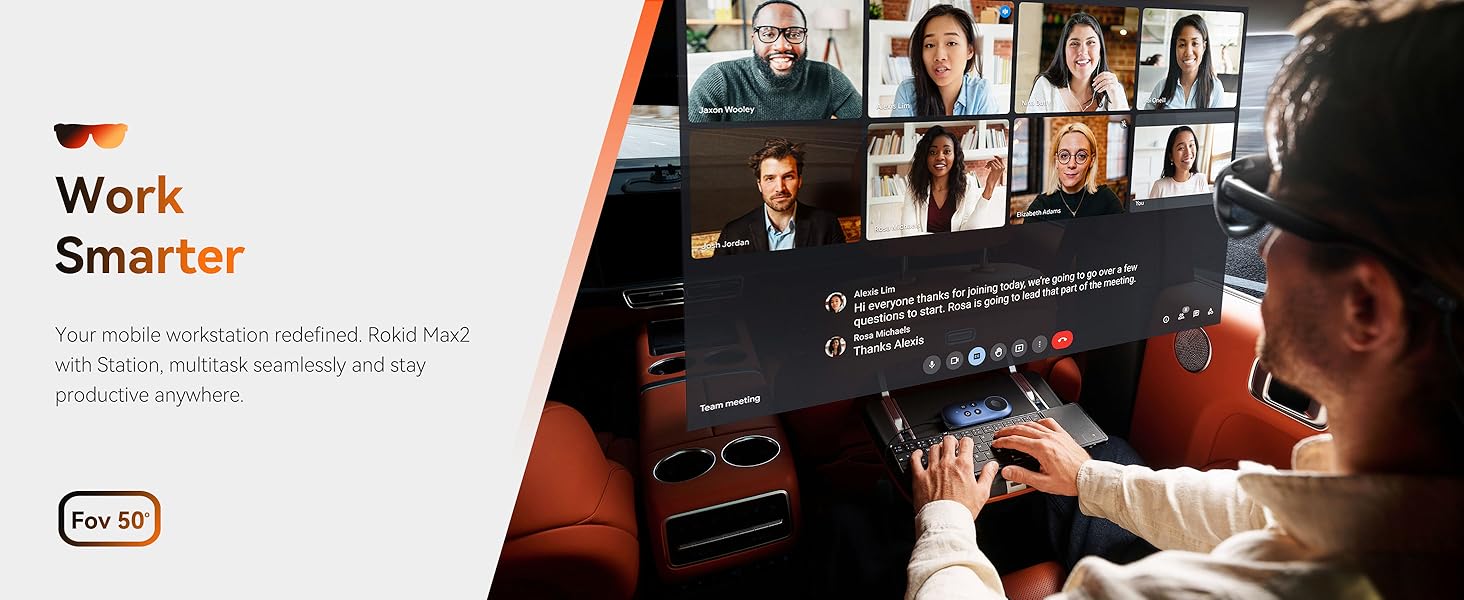 Step into a world of seamless visuals with a 50° wide field of view (FOV)