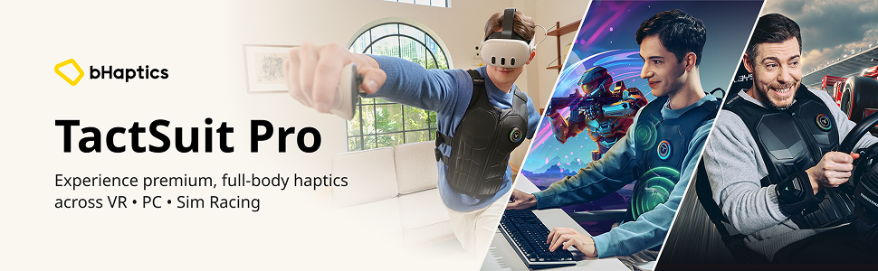 TactSuit Pro- The premium haptic suit for intense immersion
