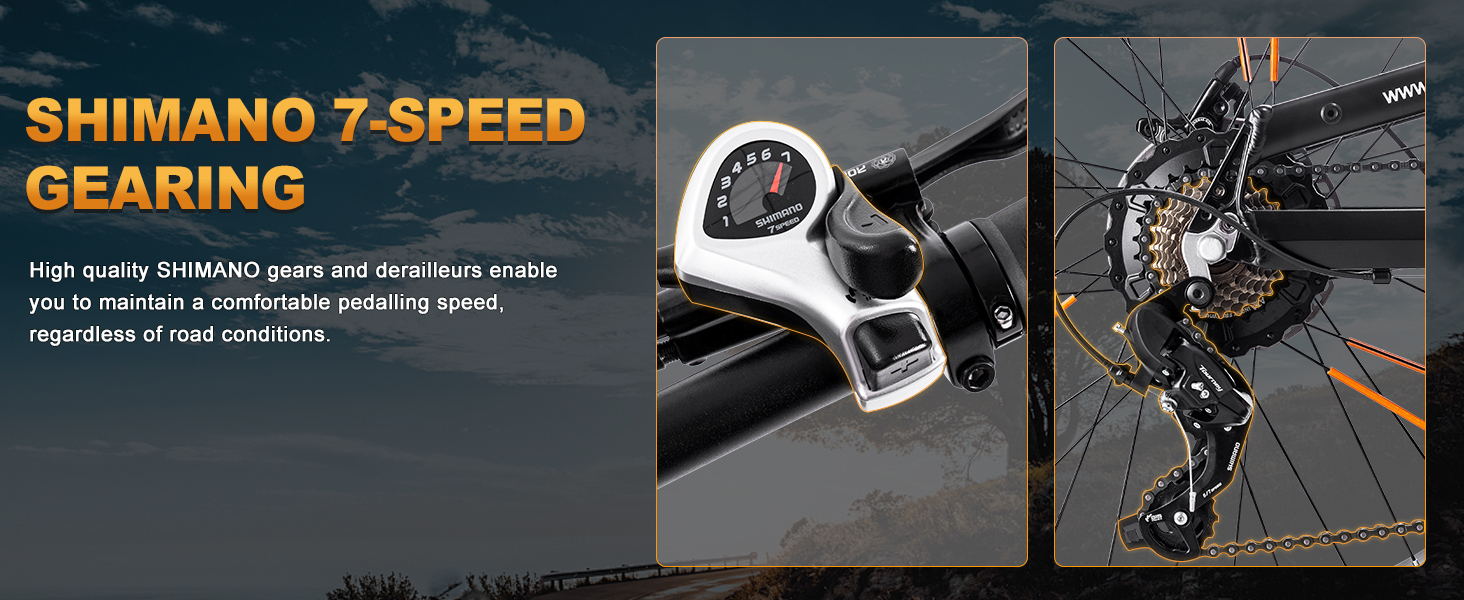 shimano 7-speed gearing