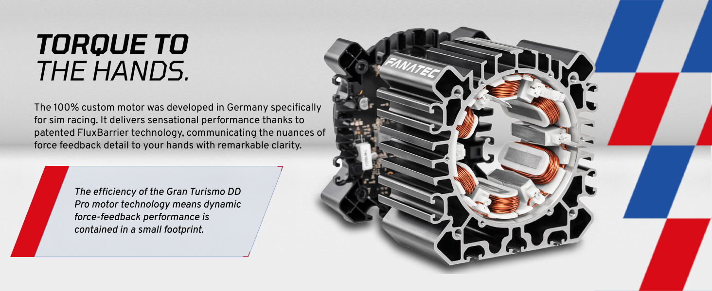 torque custom motor developed in germany for sim racing flux barrier technology efficient