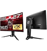ASRock Curved Phantom Gaming Monitor 27 inch QHD 2560 x 1440 (2K) 165 Hz (144Hz and Higher) Wi-Fi...