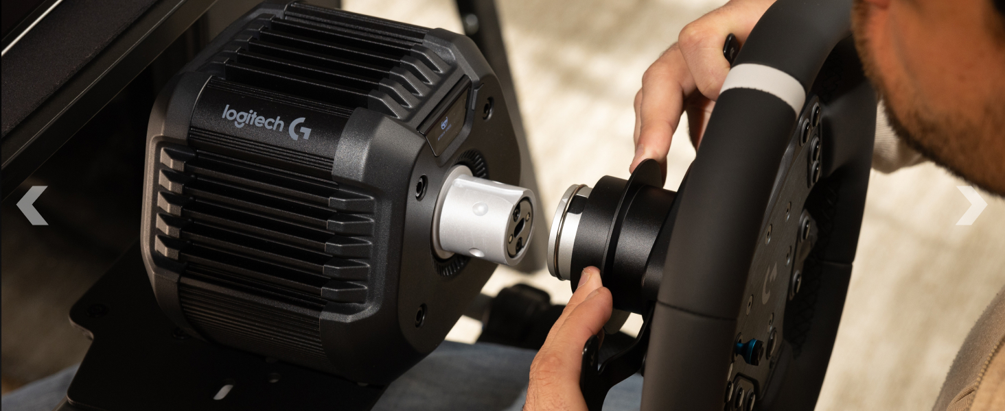 RS50 System, 3-Piece Sim Racing Steering Wheel Setup for Xbox