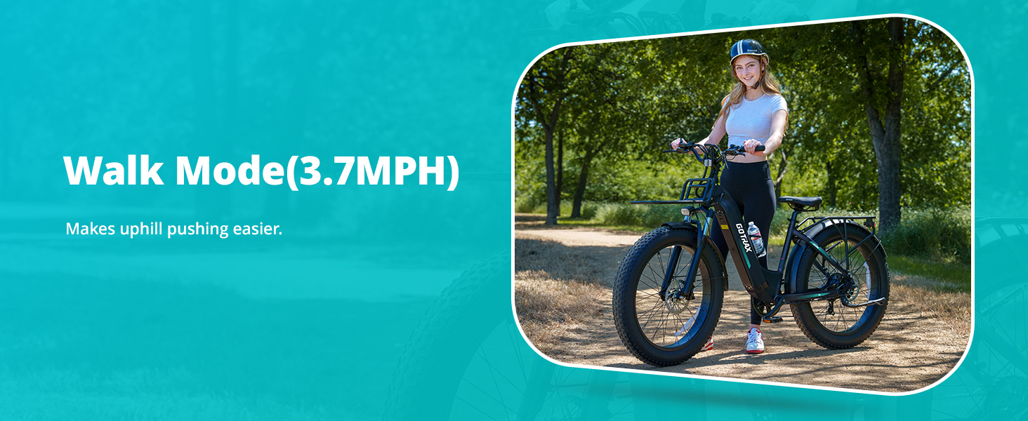 Gotrax R8 electric bike with walk mode