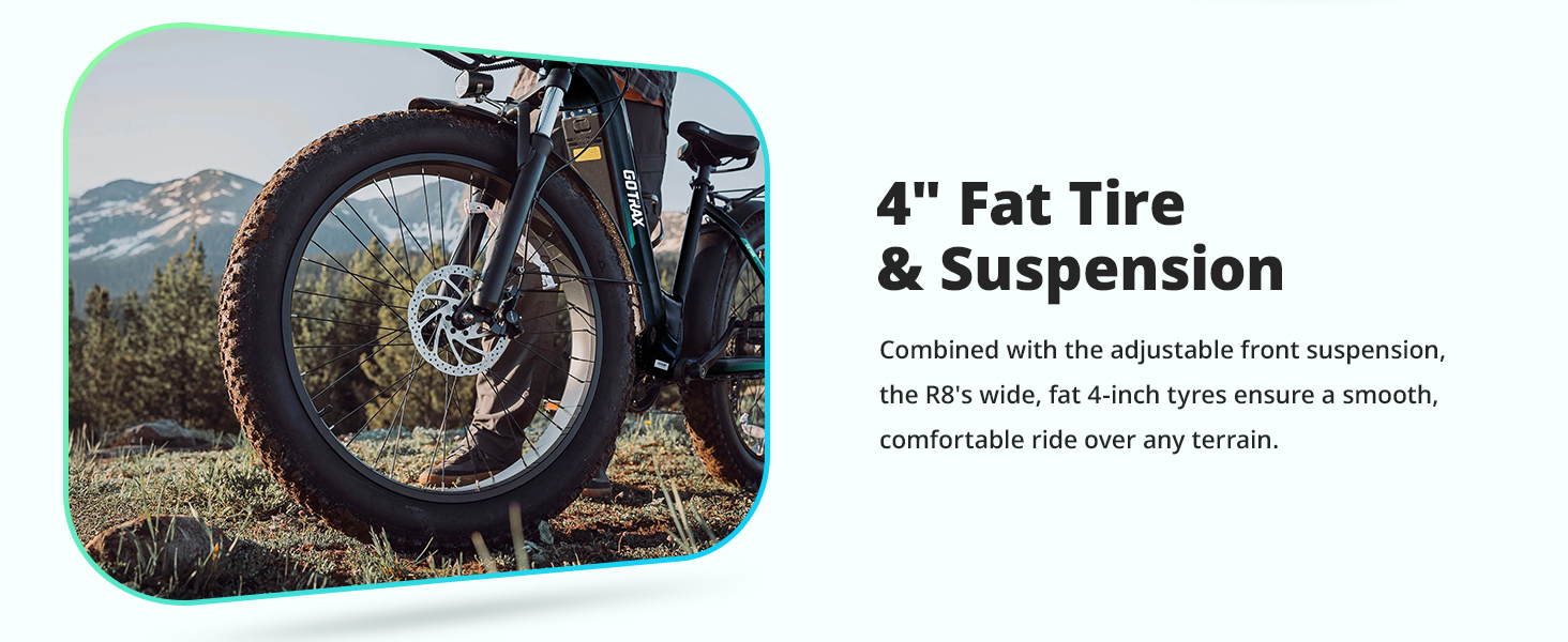 Gotrax R8 electric bike with 648WH battery