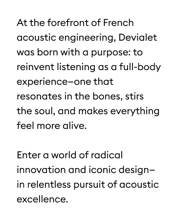 Brand Story Devialet