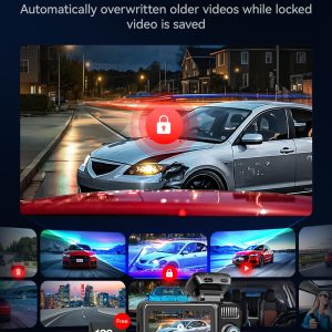 REDTIGER F17 Elite 4K Dash Cam 3 Channel, STARVIS 2 IMX678 & IMX675, 128GB Card, Full Night Color, 4K+2.5K+1080P Front and Rear Inside, Voice Control, 5GHz WiFi-30MB/s Download, GPS, HDR, Parking Mode - Image 7