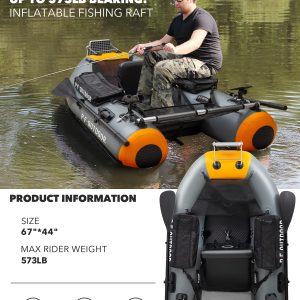 Wholesale Custom OEM/ODM Fishing Tube Rib Catamaran Boats China Rigid Hypalon Fishing Inflatable Belly Boat Eva - Image 3