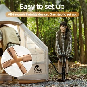 Hot Sale Outdoor Family Camping Air Tent Big Waterproof Inflatable House for Families for Outdoor Adventures - Image 3